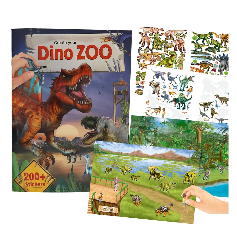 Dino World Zoo Tarrakirja