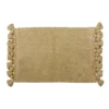 Kylpyhuonematto tupsuilla beige