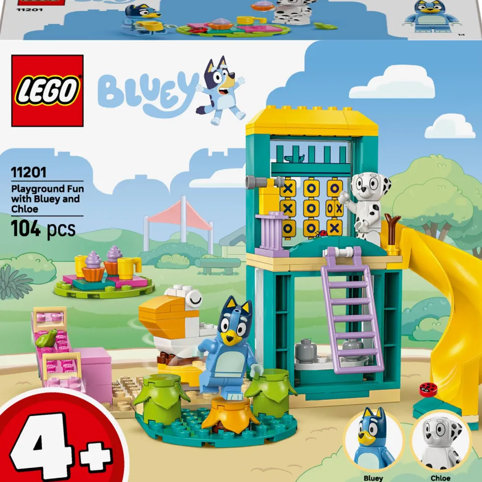 Lego® Bluey 11201: Blueyn ja Katin hupihetket leikkikentällä