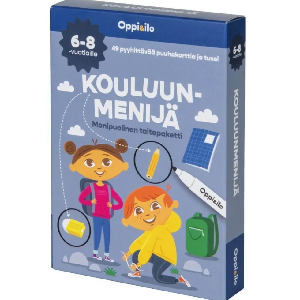 Oppi&ilo kouluun menijä-puuhakortit