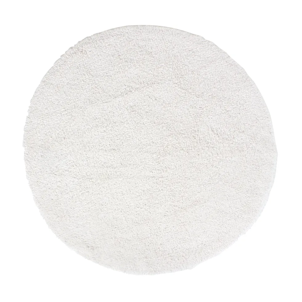 Pyöreä kylpyhuonematto ø80cm valkoinen