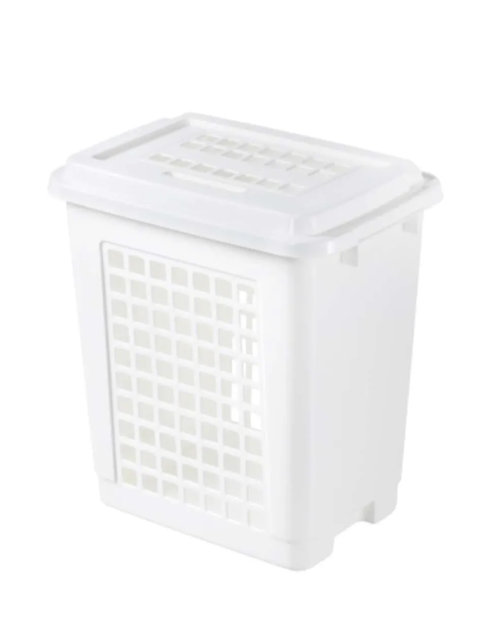 Pyykkikori 45L valkoinen