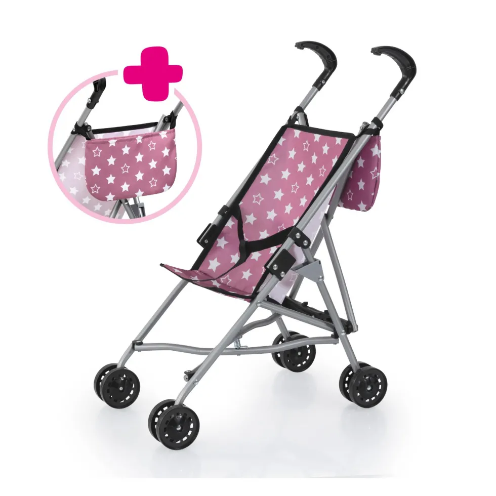 Sateenvarjorattaat pinkki/ tähdet